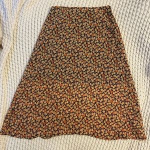 Floral Wednesdays Girl Midi Skirt